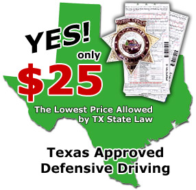 Texas Defensive Driving courses for the most discounted price!
